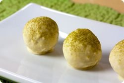 White Chocolate Matcha Truffles
